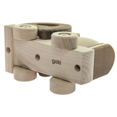 Спецтехніка Goki деревянная Бетономешалка натуральный (55912) - зображення 4