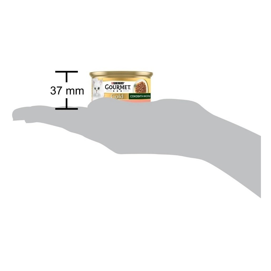 Консерви для котів Purina Gourmet Gold Соковита насолода з лососем 85 г (8445290823373) - зображення 4