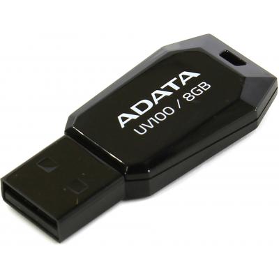USB флеш накопичувач ADATA 8GB DashDrive UV100 Black USB 2.0 (AUV100-8G-RBK) - зображення 2