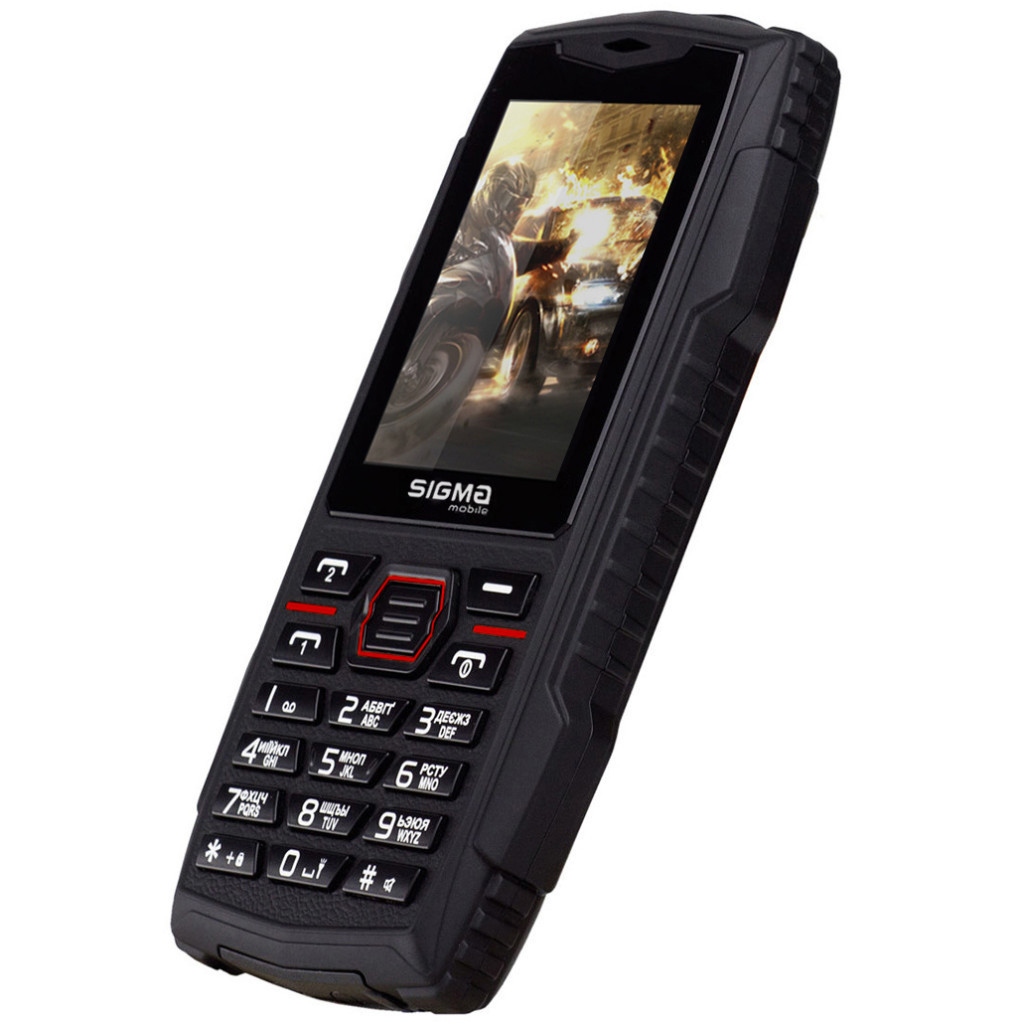 Мобільний телефон Sigma X-treme AZ68 Black Red (4827798374924) - зображення 3