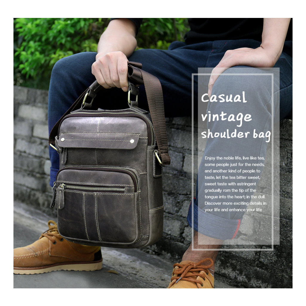 Сумка Vintage Сіра (20028) - зображення 12