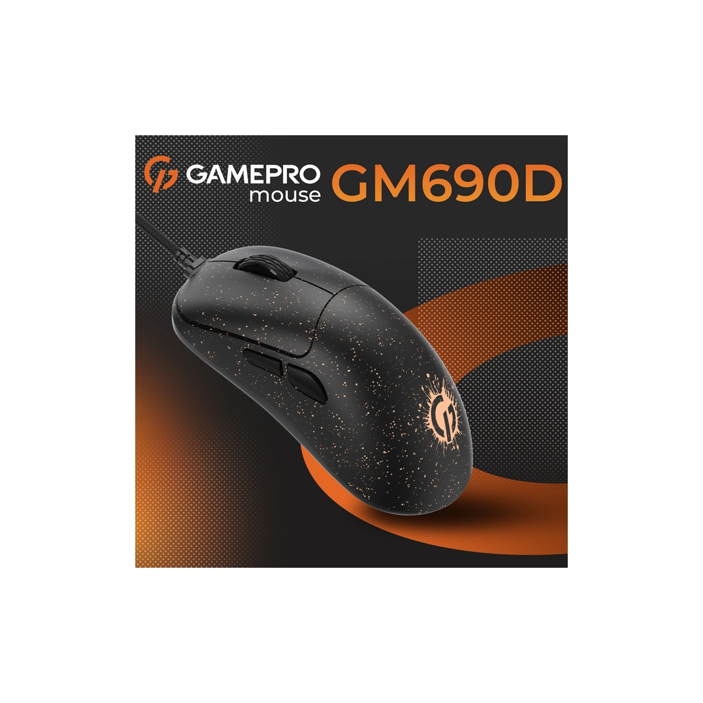 Мишка GamePro GM690D USB Black/Orange (GM690D) - зображення 5
