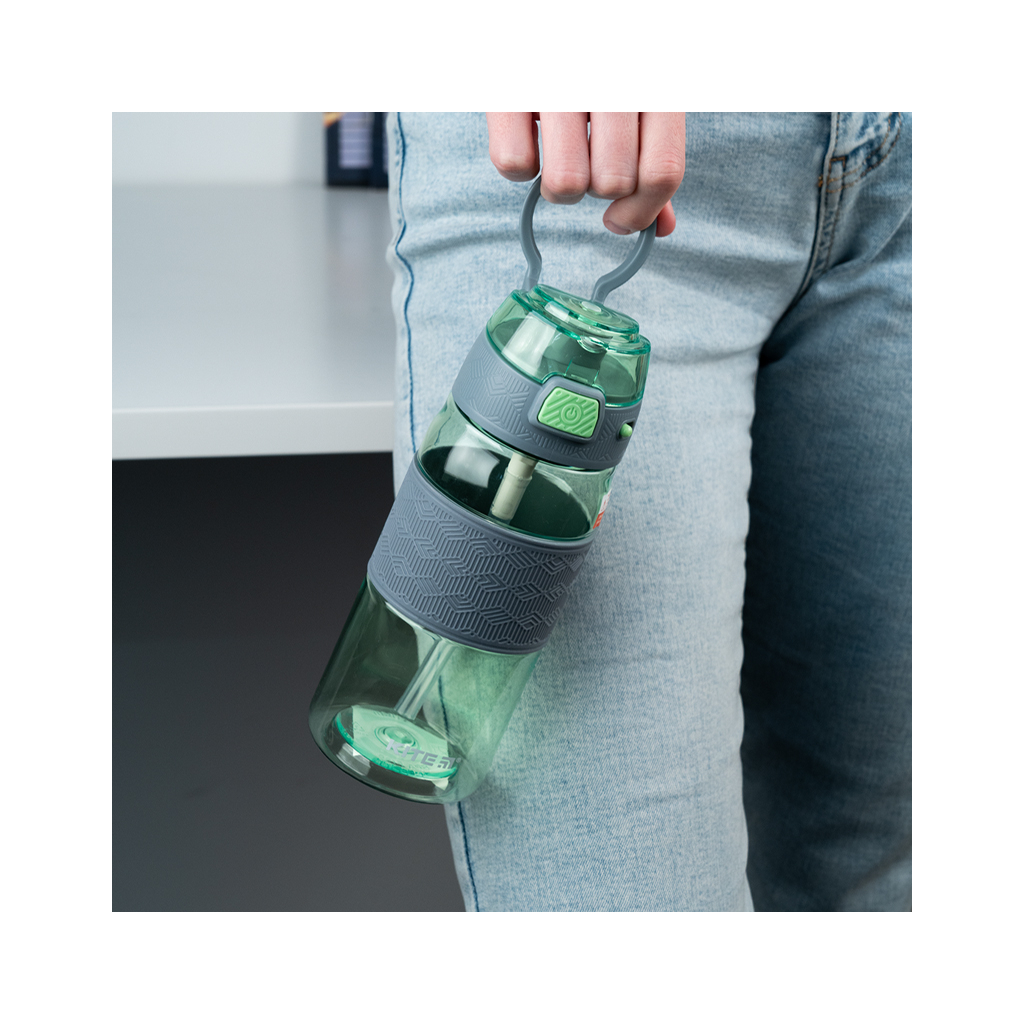 Поїльник-непроливайка Kite 600 мл, зелено-сіра (K24-1201-2) - зображення 7