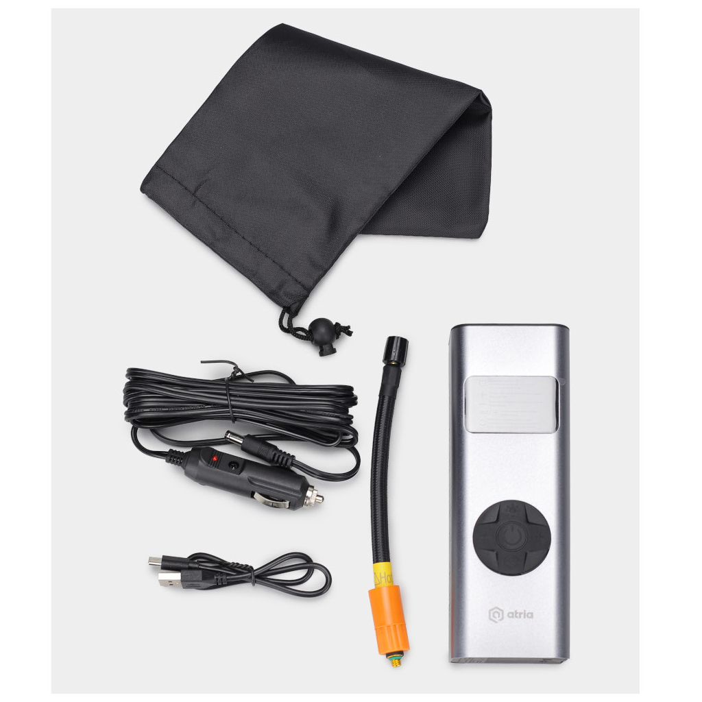 Автомобільний компресор ATRIA 60Вт 16л/хв, АКБ 5400мАг (MS22C-002) - зображення 4