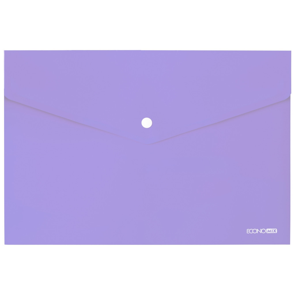 Папка - конверт Economix А4 180 мкм, непрозора лавандова (E31301-88) - зображення 1