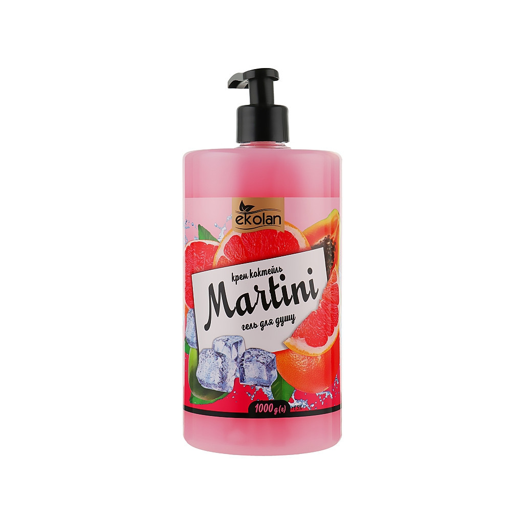 Гель для душу Ekolan Martini Крем-коктейль 1000 г (4820217131702) - зображення 1