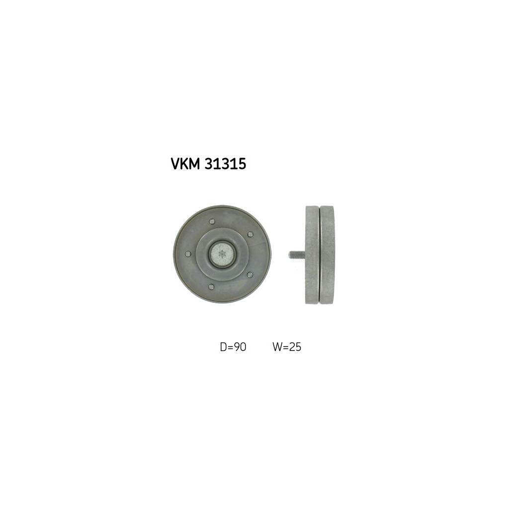 Ролик натягувача ременя SKF VKM 31315 - зображення 1