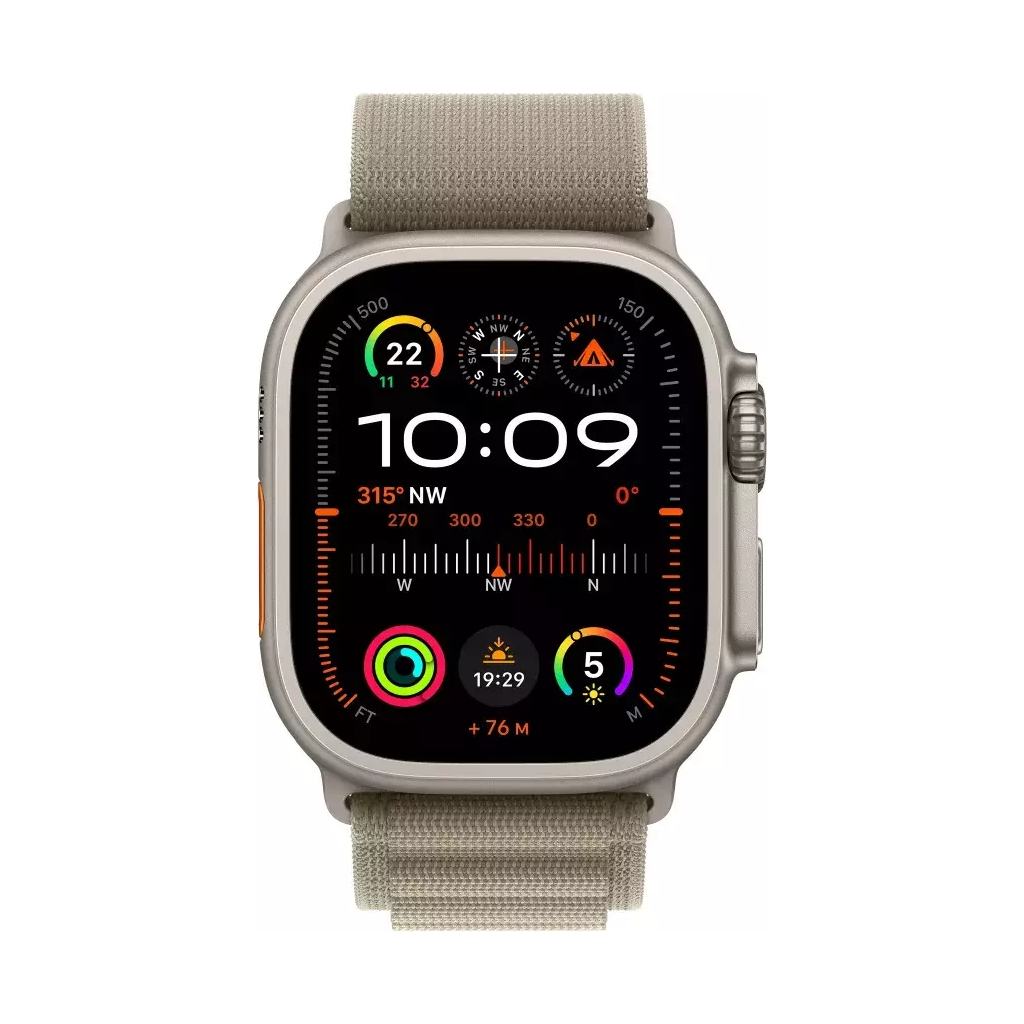 Ремінець до смарт-годинника Apple 49mm Olive Alpine Loop - Large (MT5V3ZM/A) - зображення 3