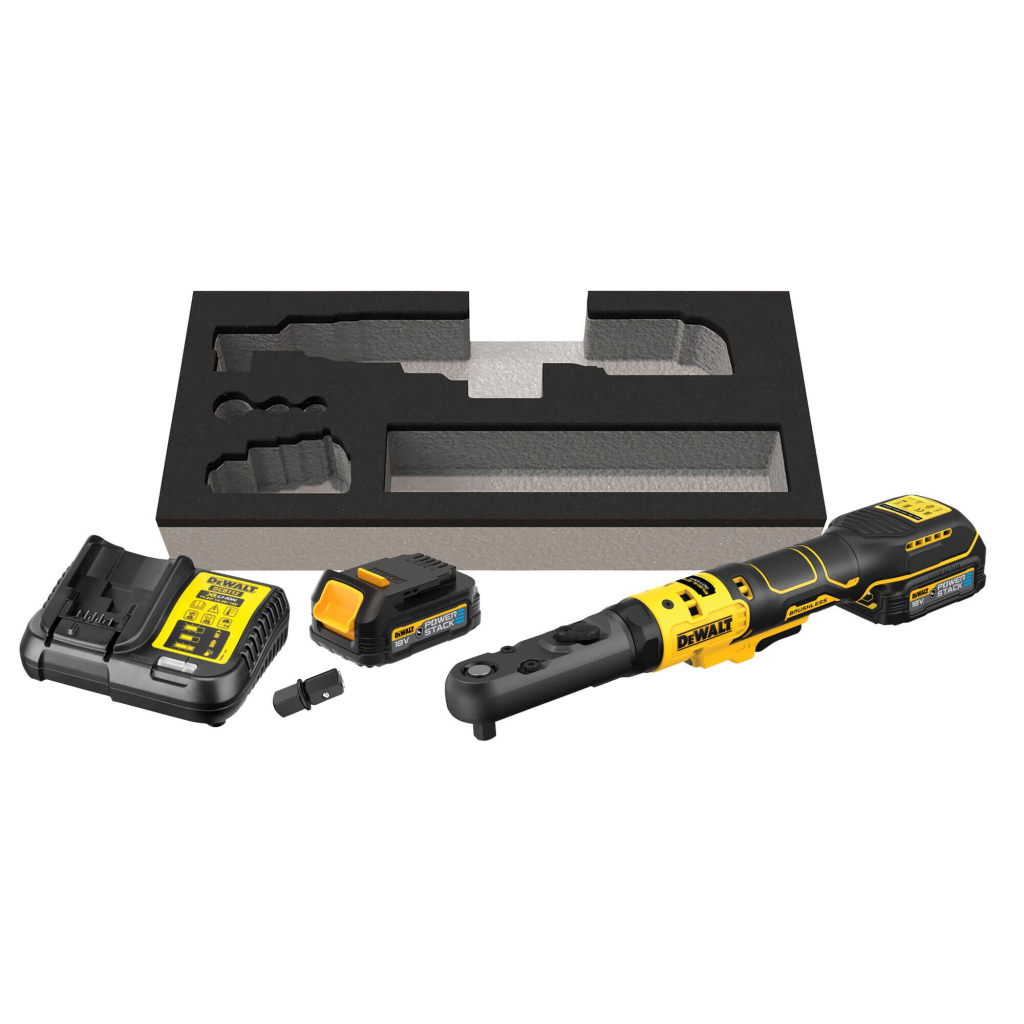 Гайковерт DeWALT кутовий, XR Li-Ion PowerStack 18 GFN, 1.7Ah, 102 Нм (DCF510E2G) - изображение 5