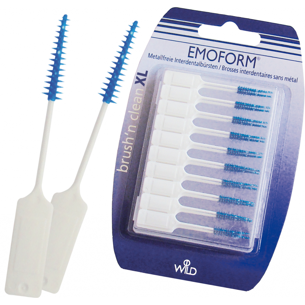Щітки для міжзубних проміжків Dr. Wild Emoform Brush'n clean XL безметалеві 20 шт. (7611841139809) - зображення 1