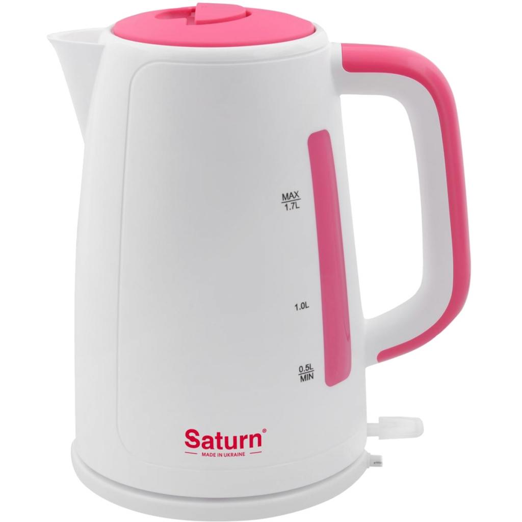 Електрочайник Saturn ST-EK8435 White/Pink - зображення 1