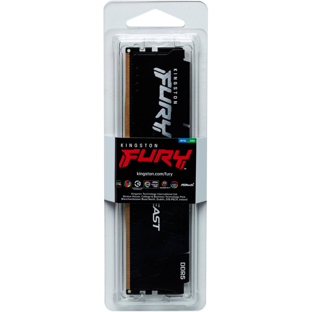 Модуль пам'яті для комп'ютера DDR5 16GB 6000 MHz Kingston Fury (ex.HyperX) (KF560C36BBE2-16) - зображення 5