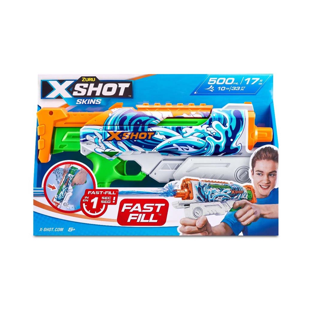 Іграшкова зброя Zuru X -Shot Водний бластер Fast FIill Sins HYPERLOAD Waves (11854A) - зображення 6