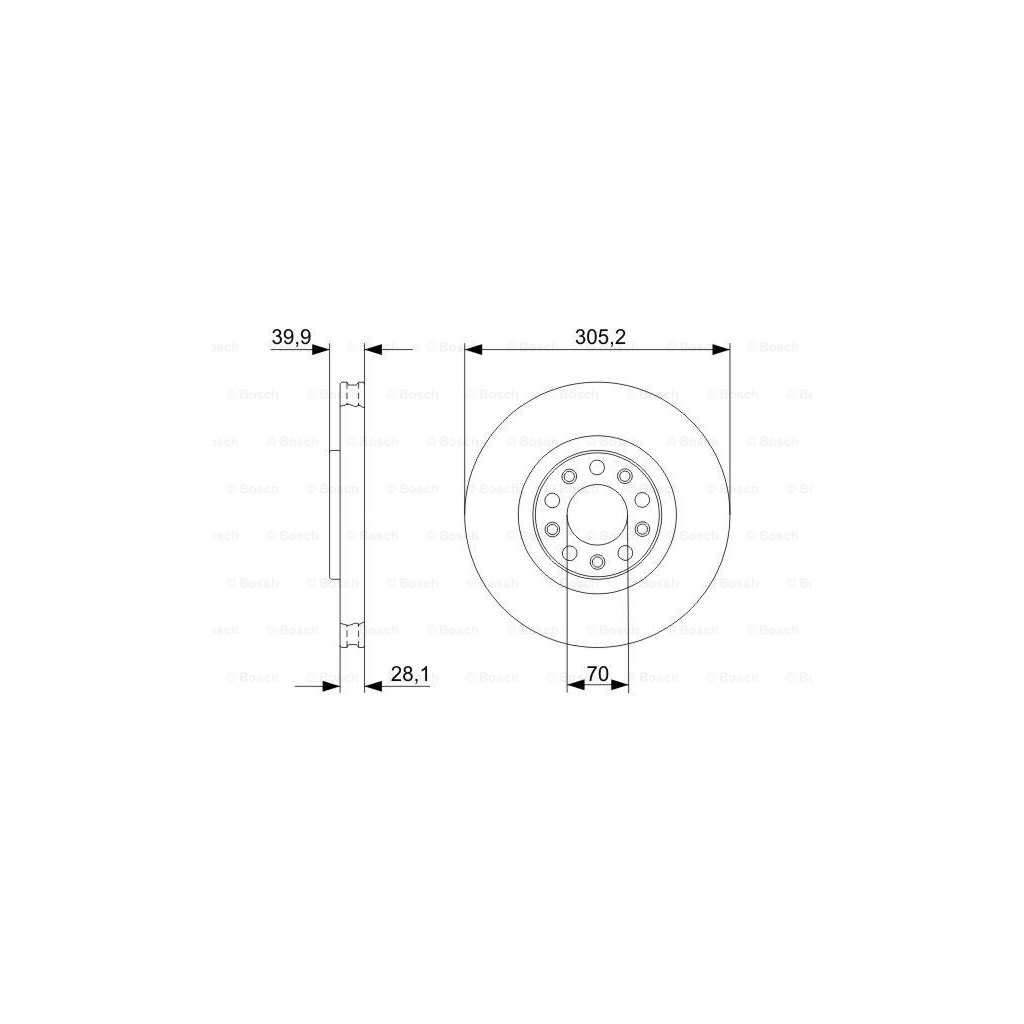 Гальмівний диск Bosch 0 986 479 291 - зображення 5