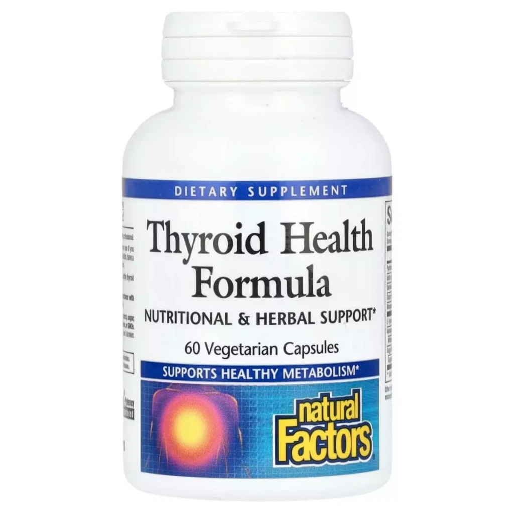 Вітамінно-мінеральний комплекс Natural Factors Здоров'я щитовидної залози, Thyroid Health Formula, 60 вегетаріан (NFS-03510) - зображення 1