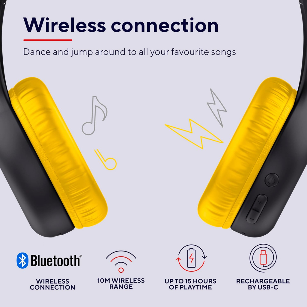 Навушники Trust Nouna Kids Wireless Black (25405) - зображення 4