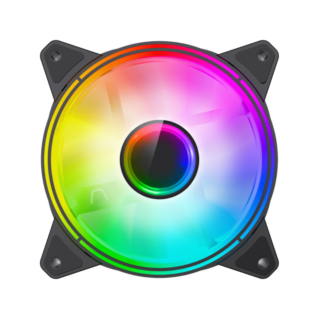 Кулер до корпусу Gamemax FN-12Rainbow-Q-Infinity - зображення 2