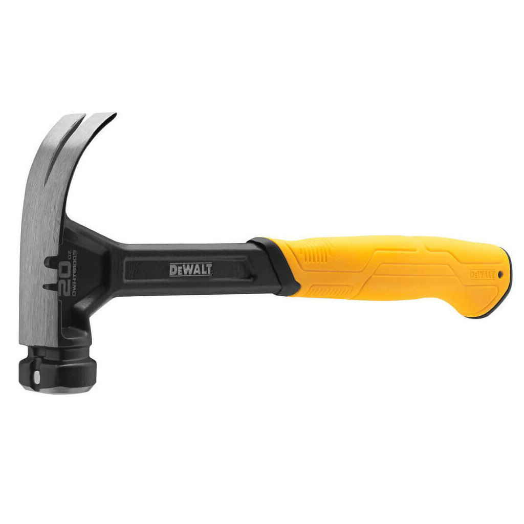 Молоток DeWALT CURVE-CLAW, суцільнометалевий, 567 г, з гвоздодером. (DWHT51009-0) - зображення 2