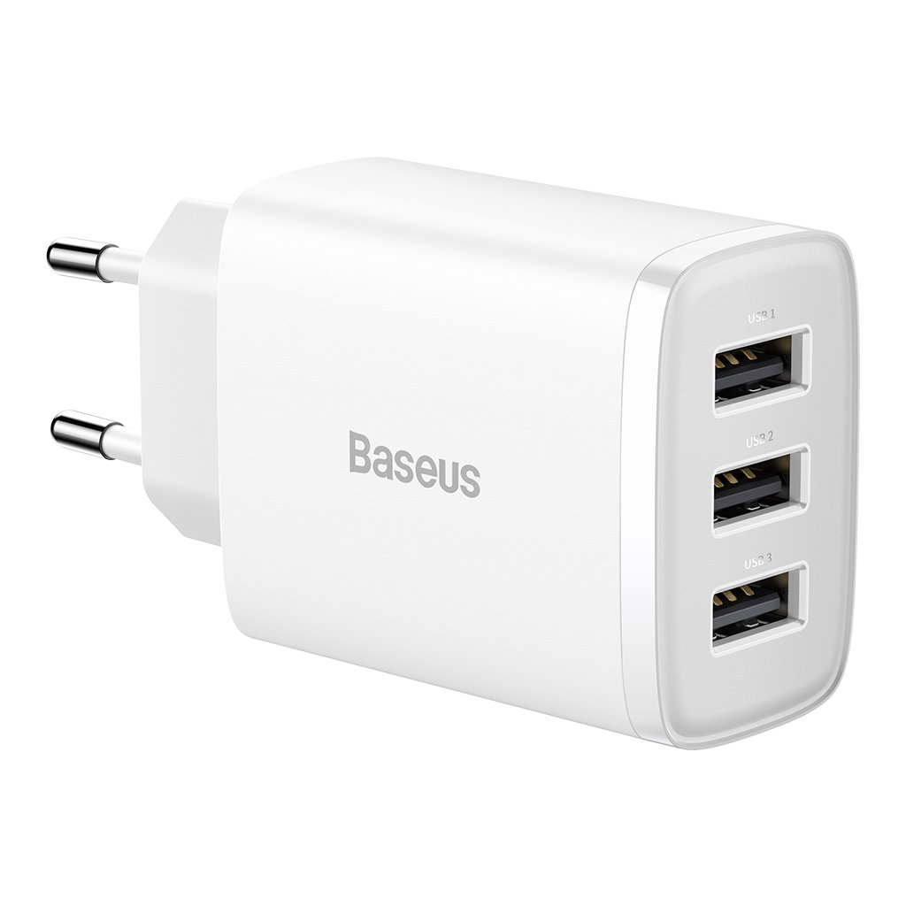 Зарядний пристрій Baseus White (CCXJ020102) - зображення 1