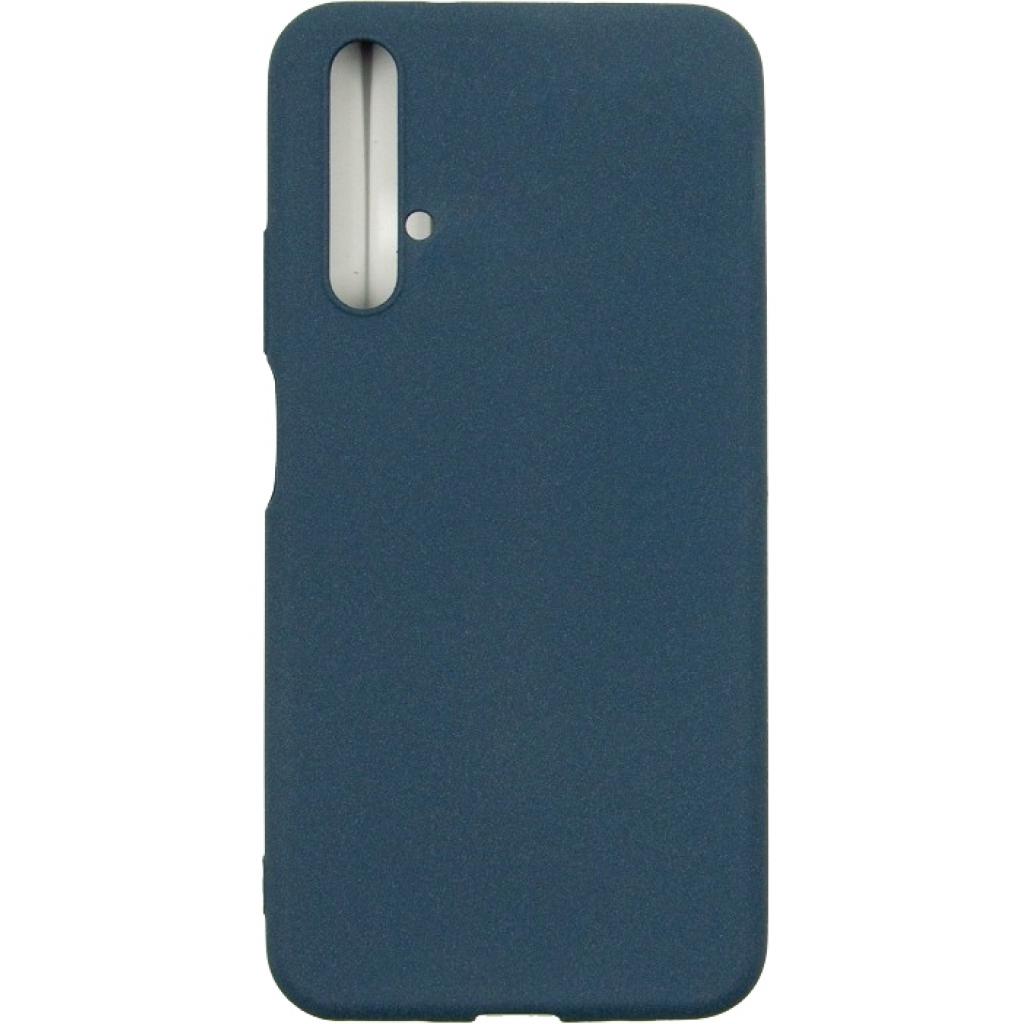 Чохол до мобільного телефона Dengos Carbon Huawei Nova 5T, blue (DG-TPU-CRBN-29) - зображення 1