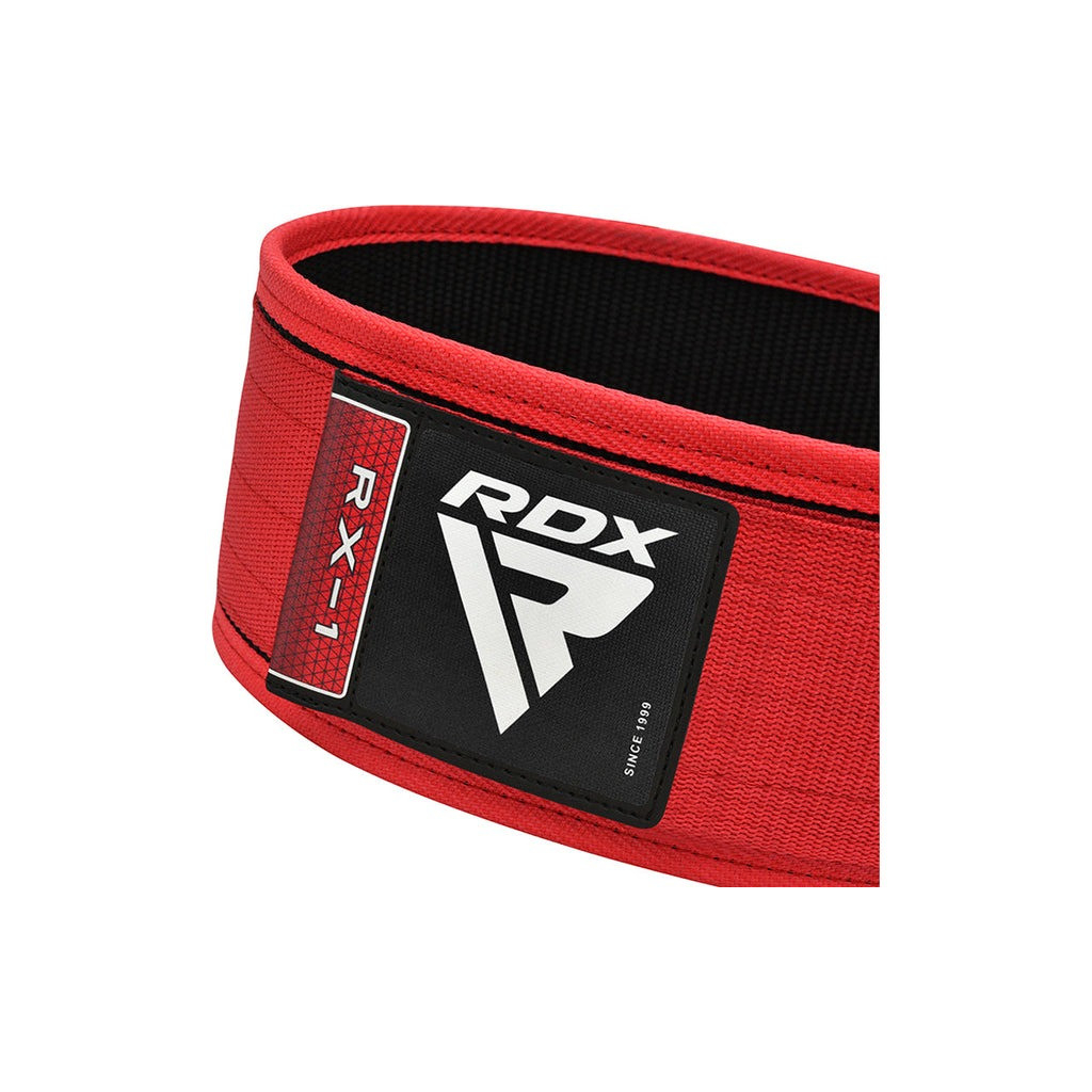 Атлетичний пояс RDX RX1 Weight Lifting Belt Red S (WBS-RX1R-S) - зображення 4