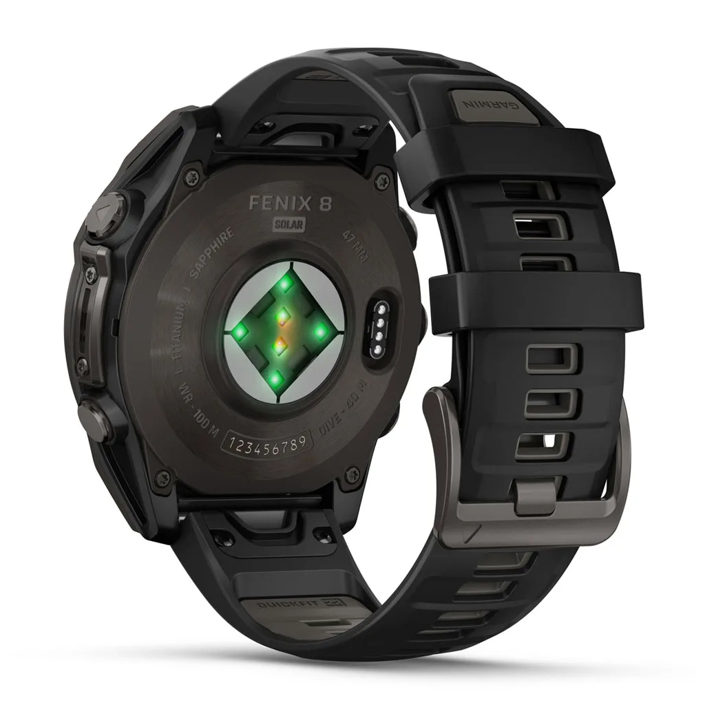 Смарт-годинник Garmin fenix 8 47mm,Saph Solar,CrbnGry Ti/Blk,Blk/PblGryBnd (010-02906-11) - зображення 6