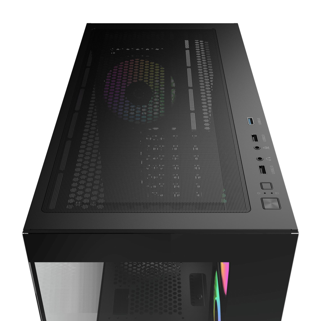 Корпус для ПК OCYPUS GAMMA C72 BK ARGB (GAMMA-C72-BKD400XX-GL) - зображення 8