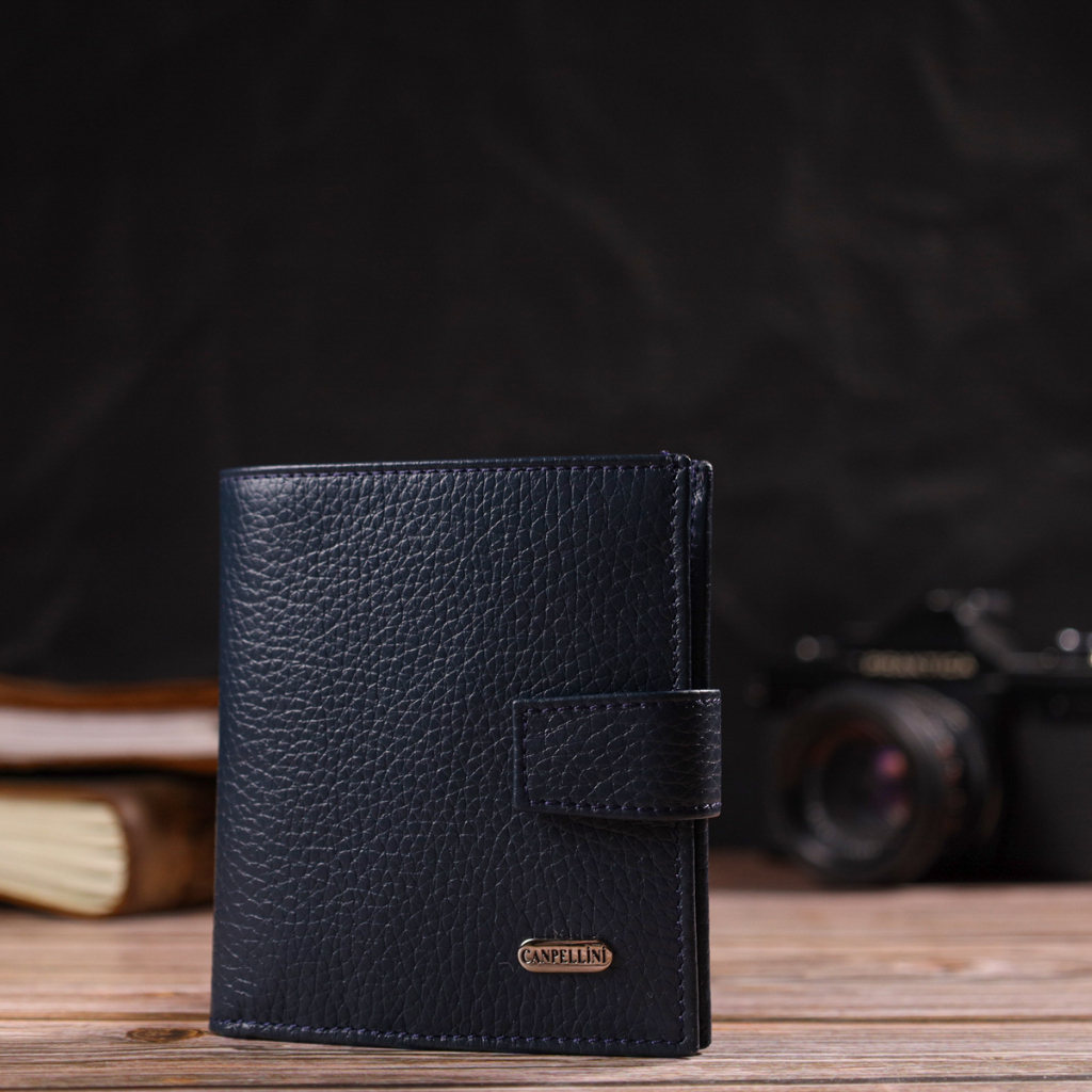 Гаманець Canpellini З натуральної шкіри Синій (21746) - зображення 8