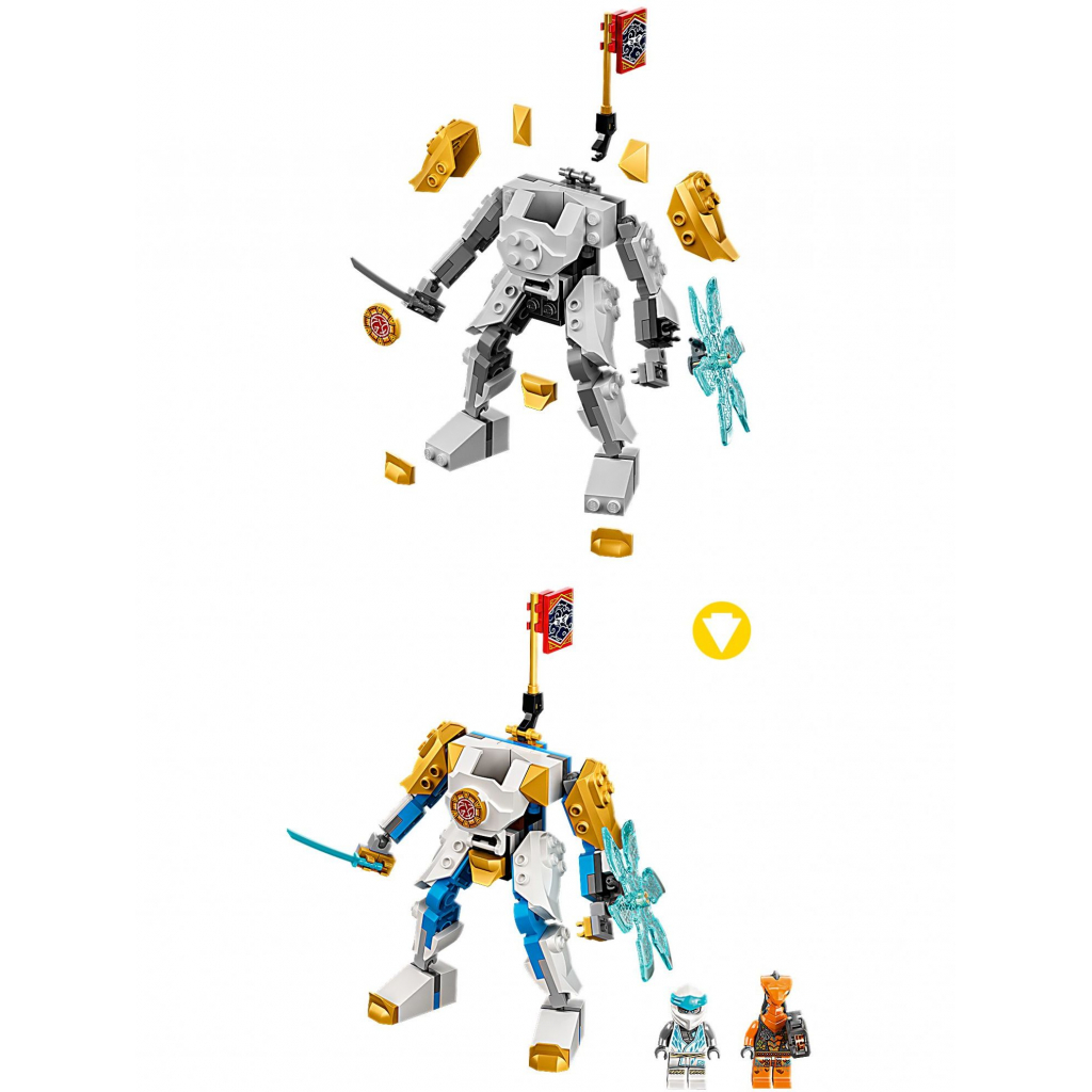 Конструктор LEGO NINJAGO Могутній дракон Зейна EVO 95 деталей (71761) - зображення 5