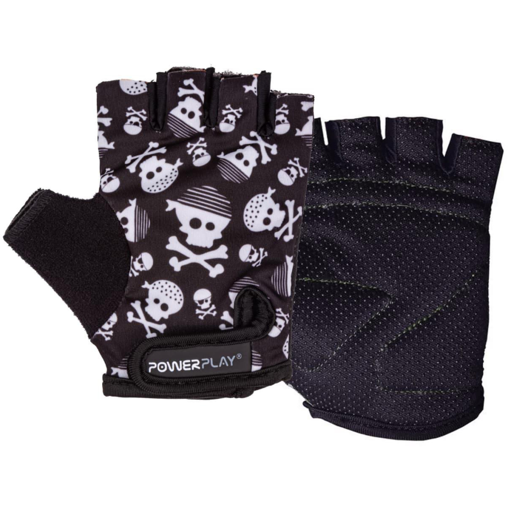 Велорукавиці PowerPlay 5454 Череп S (5454_S_Skulls) - зображення 1