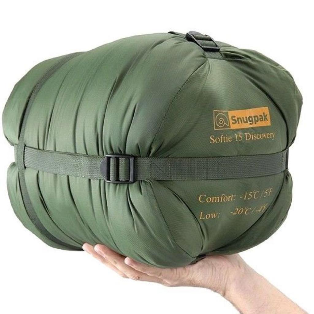 Спальний мішок Snugpak Softie 15 Discovery Left -15C/-20C 220х80 2,4 кг Olive (8211654250136) - зображення 3