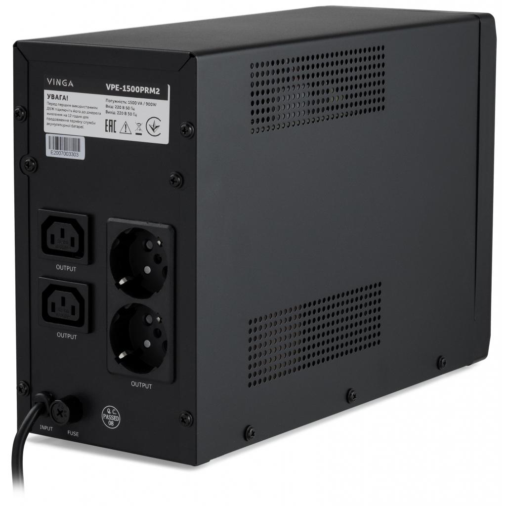 Пристрій безперебійного живлення Vinga LED 1500VA ( VPE-1500PRM2 ) (VPE-1500PRM2) - зображення 4