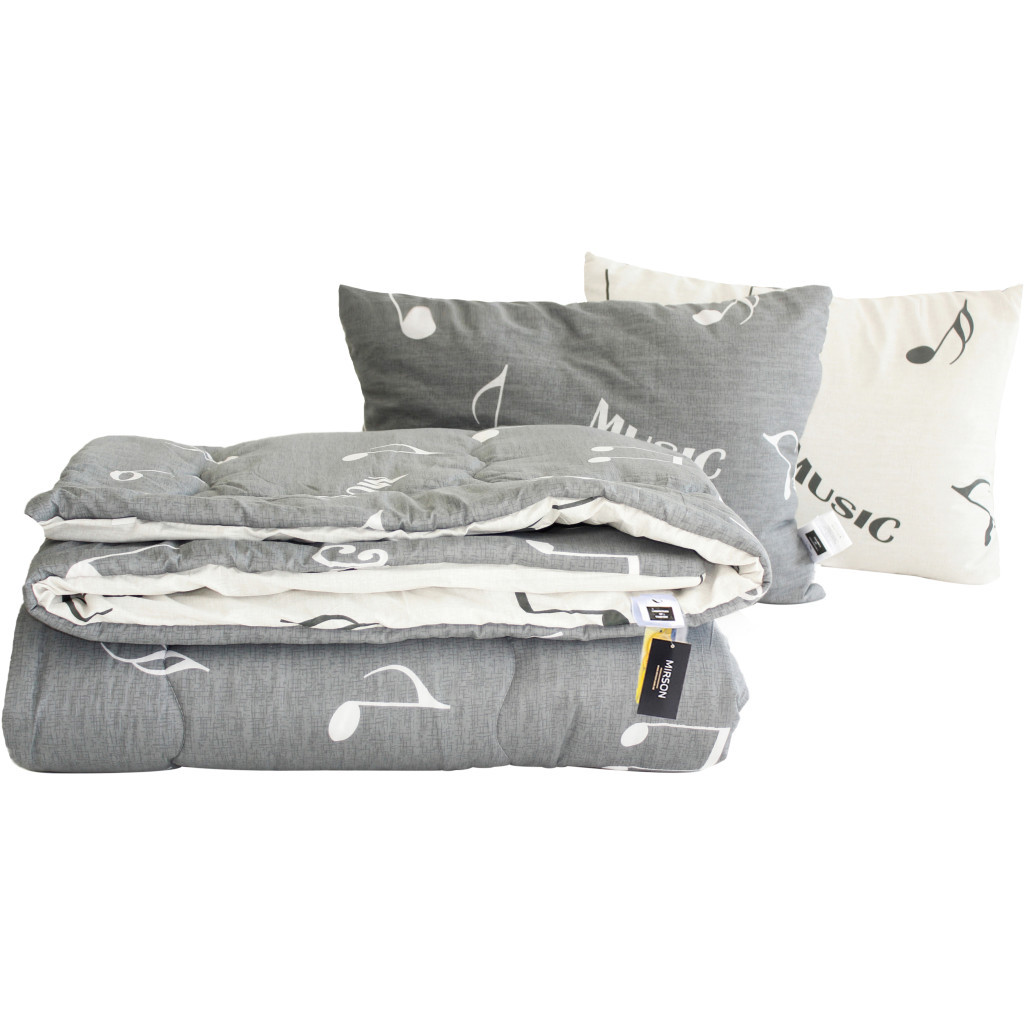 Ковдра MirSon Набір бавовняний №3043 Color Fun Line Cat 140х205 + 2 подушки (2200004814704) - зображення 1