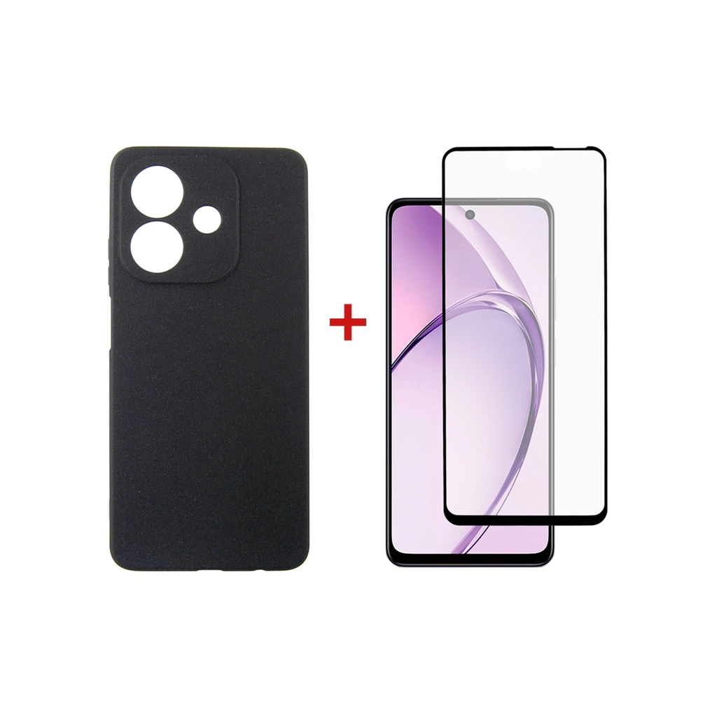 Чохол до мобільного телефона Dengos Oppo A3 Carbon + glass (Black) (DG-KM-112) - зображення 1