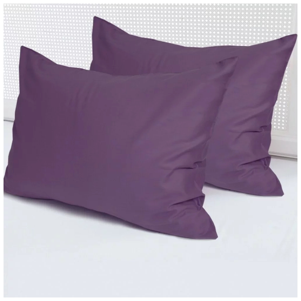 Наволочка Ярослав Сатин сливова 09 50х70 -2шт (39744) - зображення 1