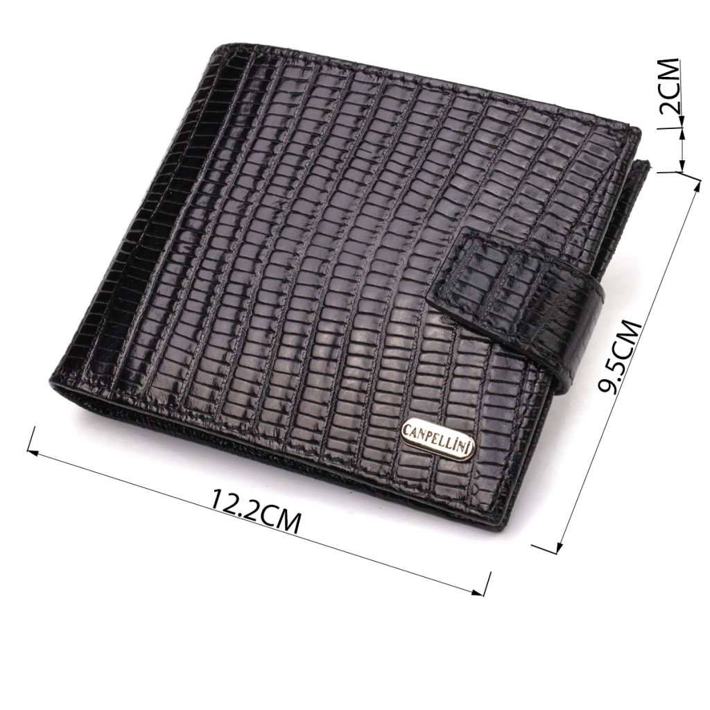 Гаманець Canpellini З натуральної шкіри Чорний (21789) - зображення 3