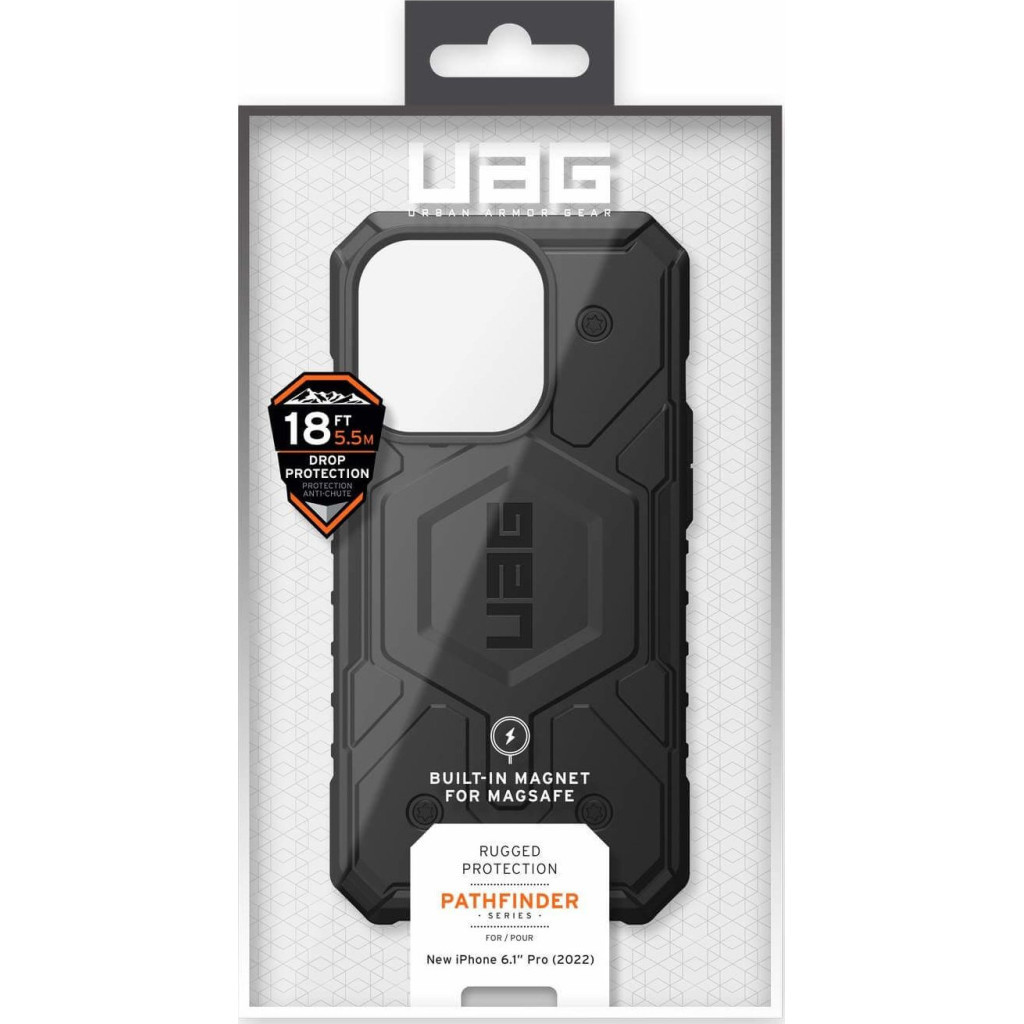 Чохол до мобільного телефона UAG Apple iPhone 14 Pro Pathfinder Magsafe, Black (114054114040) - зображення 12