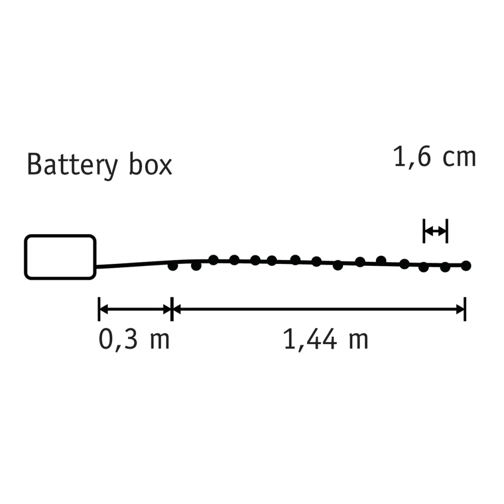 Гірлянда Luca Lighting струна, 1,74 м, теплий білий, 90 LED, таймер (8718861853278) - зображення 2