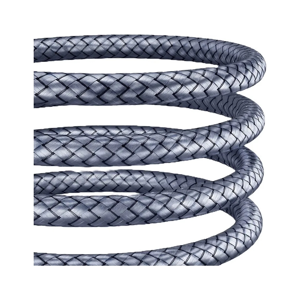 Кабель мультимедійний 3.5mm M to 3.5mm M 2.0m gray Essager (EYP35-DYA0G) - зображення 3