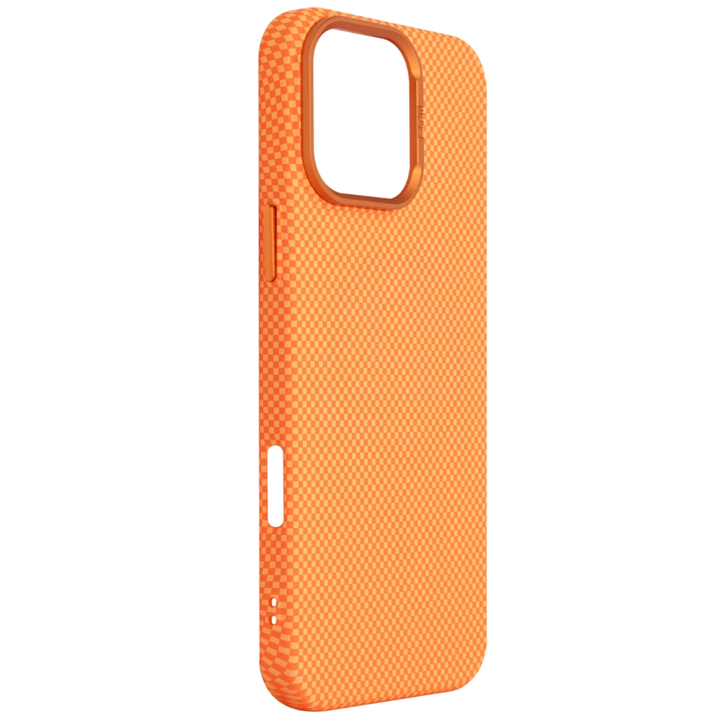 Чохол до мобільного телефона Armorstandart LikeCarbon2 MagCase Apple iPhone 16 Pro Max Kevlar Orange (ARM88595) - зображення 3