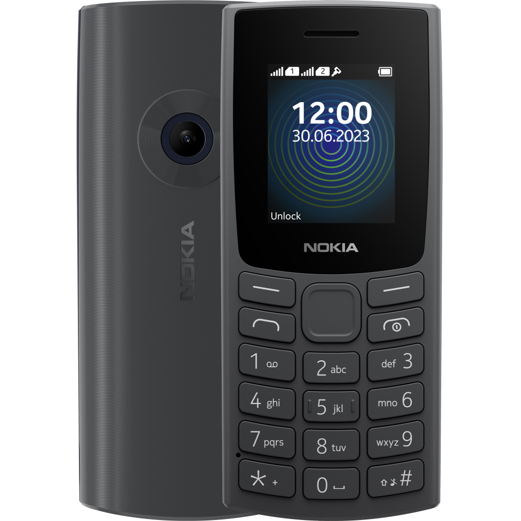 Мобільний телефон Nokia 110 DS 2023 Charcoal (1GF019FPA2C01) - зображення 1
