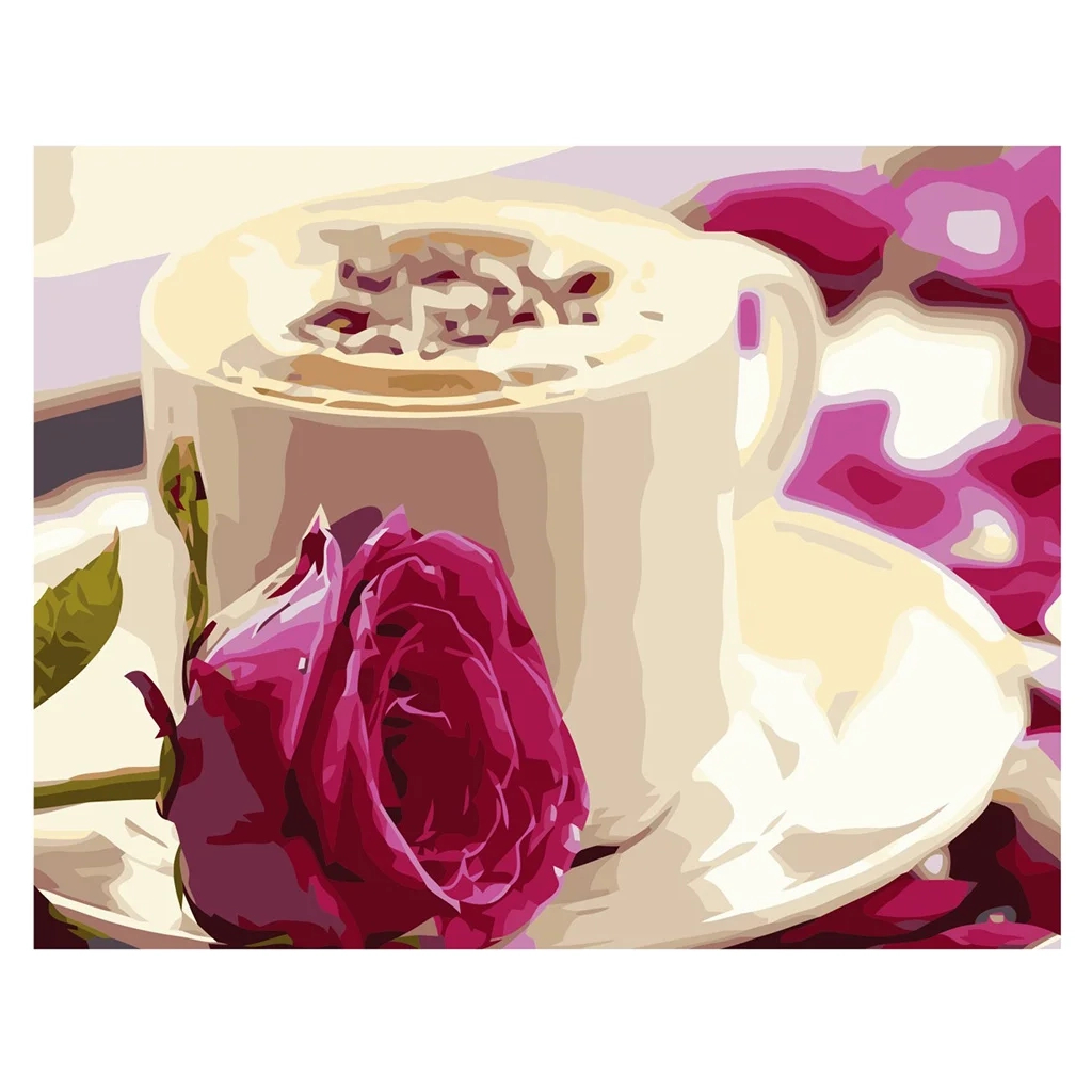 Картина по номерам Strateg Ранкова кава VA-0228 40х50 см (4820220563309) - зображення 1