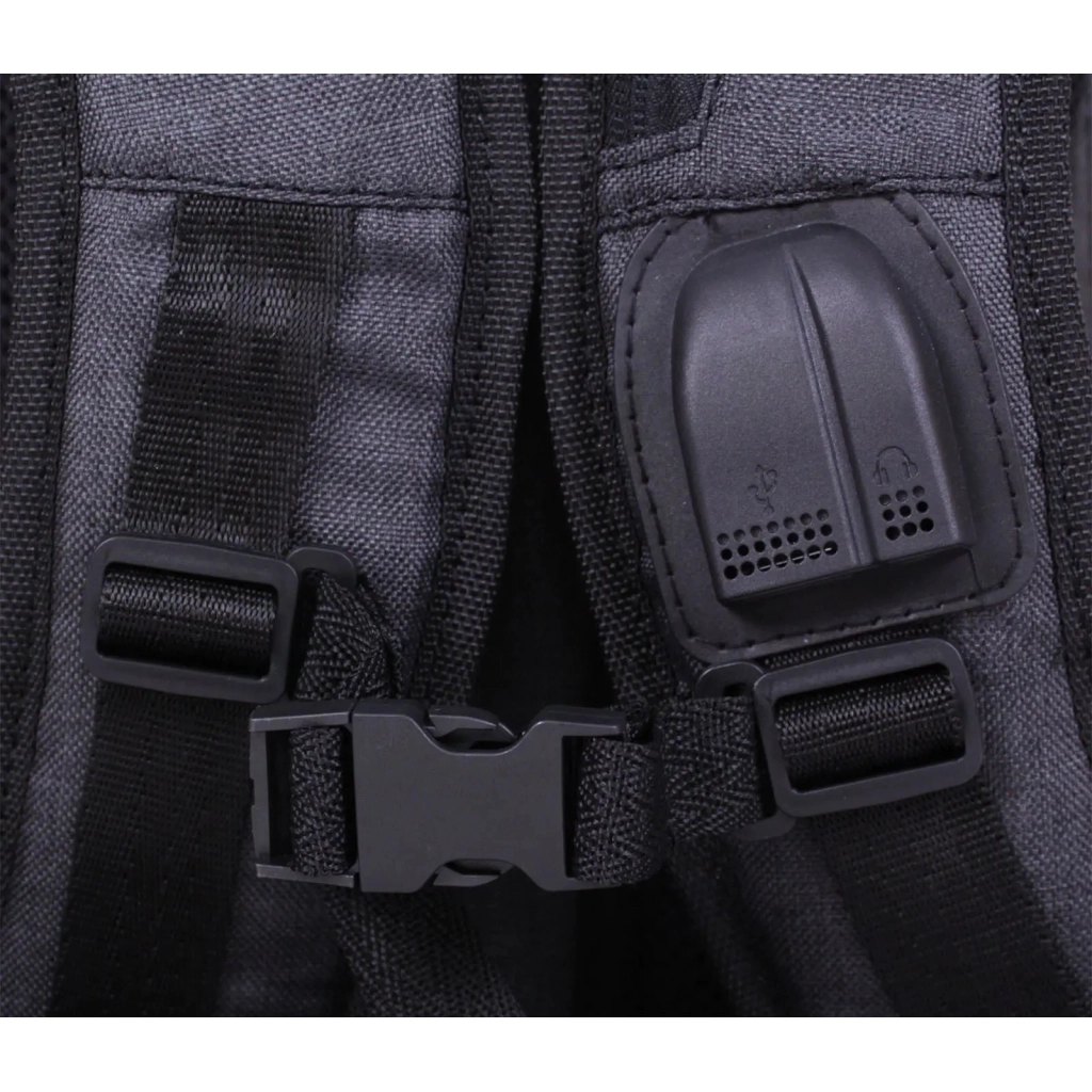 Рюкзак для ноутбука Bagland 15.6" Granite 23L black/gray 0012069 (7072175) - зображення 8