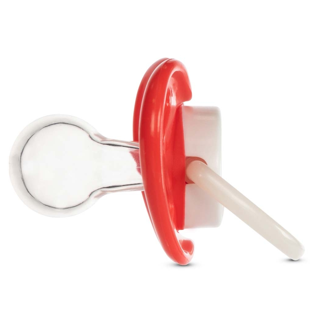 Пустушка Baboo Marine силіконова, світиться в темряві, 6+ міс (червона) (5-038) - зображення 2