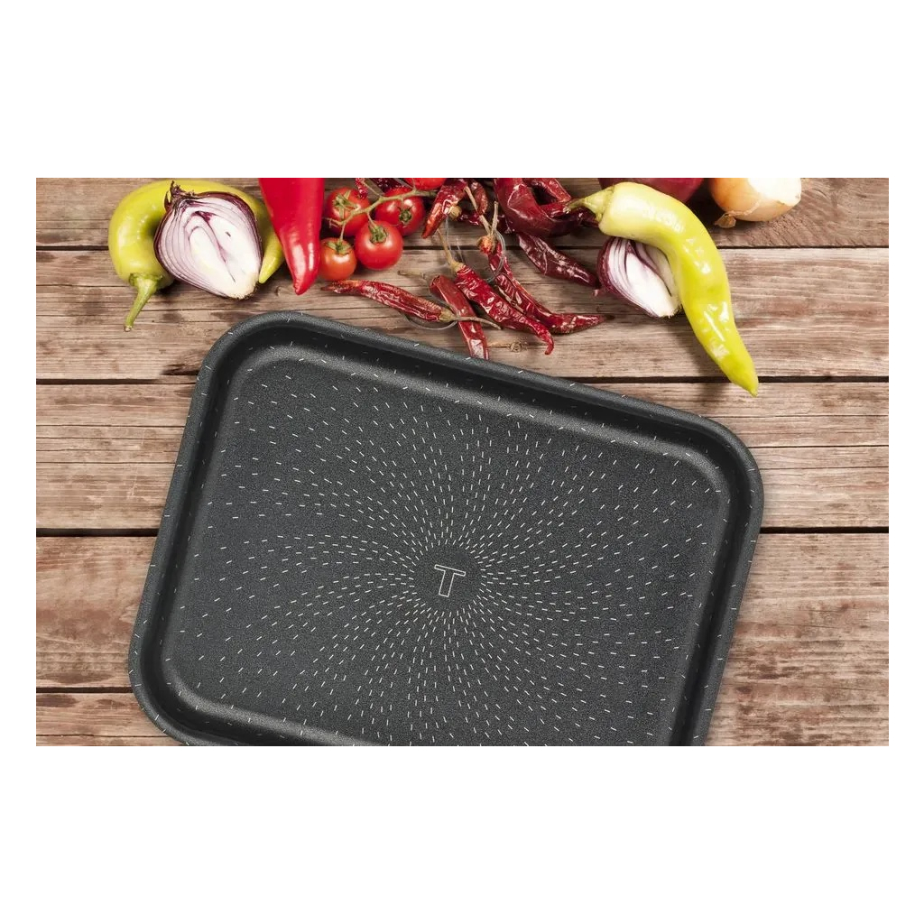 Лист для випікання Tefal Success, прямокутна, 19х25см, алюміній, чорний (J1600502) - зображення 4