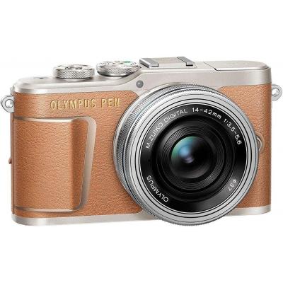 Цифровий фотоапарат Olympus E-PL9 14-42 mm Pancake Zoom Kit brown/silver (V205092NE000) - зображення 2