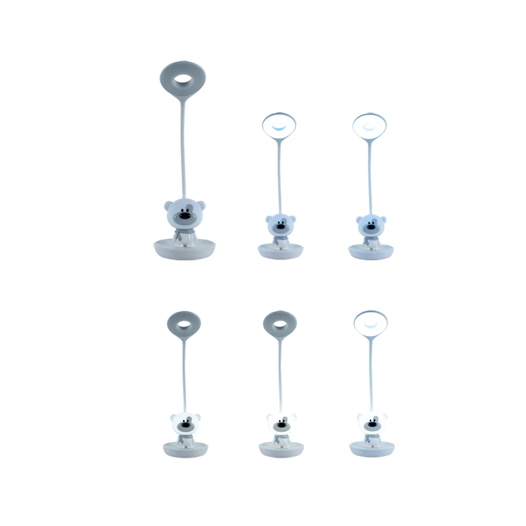 Настільна лампа Kite Bear LED з акумулятором, біла (K24-492-2-1) - зображення 5