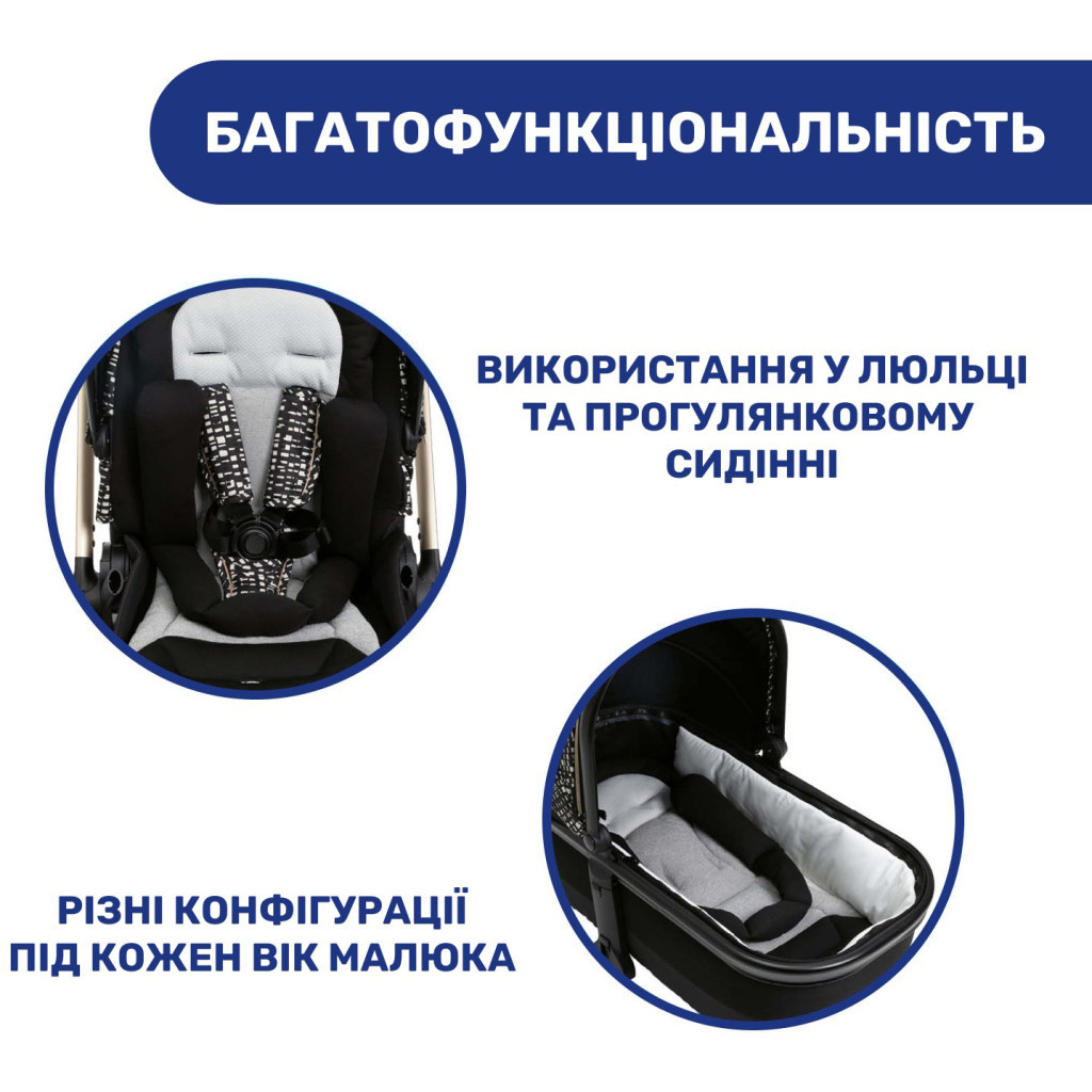 Коляска Chicco 2 в 1 Mysa Glam Dew Re-Lux (87026.71.01) - зображення 8