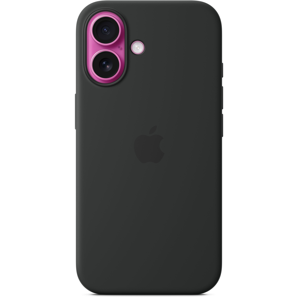 Чохол до мобільного телефона Apple iPhone16 Silicone Case with MagSafe - Black (MYY13ZM/A) - зображення 4