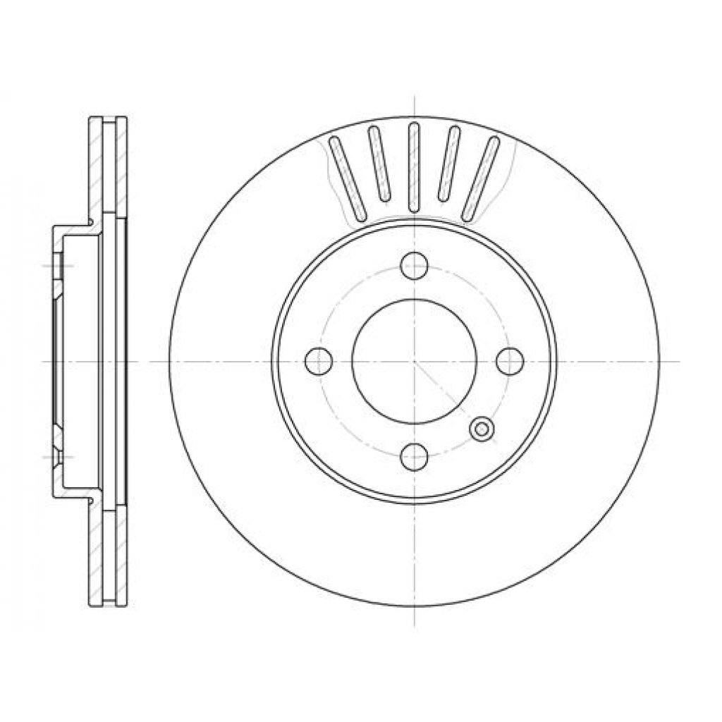 Гальмівний диск REMSA 6175.10 - зображення 1